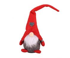 Luccase Weihnachts Plüsch Puppe Dekoration Kreative Wald Wichtel Santa Dolls Süße Weihnachtsbaum Anhänger Dwarf Handgemachte Geschenke für Kinder (C)