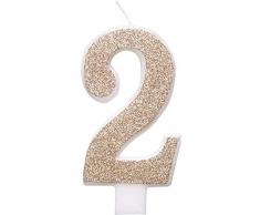 Unique Party 84972 Kerze, rose gold