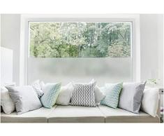 TEXMAXX Milchglas Fensterfolie Sichtschutz - 45cm x 100cm - SF01 ohne Design - Blickdicht statisch selbsthaftende Milchglasfolie Sichtschutzfolie