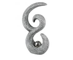 Deko Objekt Artikel abstrakte Skulptur Garten Figur Dekofigur Edelstahl Kugel