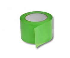 1 Rolle = 100m super stabiles Absperrband Flatterband Warnband Trassenband Folienband Parkplatzsperre Baustellenabsperrung grün/hellgrün 75mm