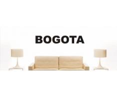 Wandtattoo w1083 Mehrfarbige Wandschrift mit Sehenswürdigkeiten und Stadtnamen - Aufkleber - Dekoration - Stadt Bogota 180x28