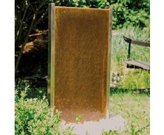 Köhko® Wasserwand Bolivien mit LED-Beleuchtung Höhe 79 cm Gartenbrunnen 31002 aus Cortenstahl/Edelstahl