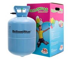 Helium Ballongas HeliumStar Einwegflasche für bis zu 50 Luftballons 25cm Ø o. 27 Folienballons 45cm Ø Geburtstag Party Hochzeit