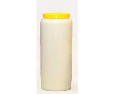 St. Jakob´s 20 Ewiglichtölkerzen, 100% reines Öl, Grabkerzen, Grablichter, Öllichter, 7 Tage, Farbe: rot und weiß (Weiß) für Grablaterne, Grablampe, Grableuchte zur Grabgestaltung