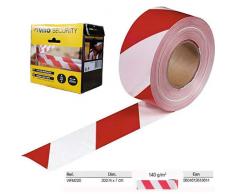 VITO Professional 200m Rot/weißes Flatterband im KARTON Absperrband Warnband Sperrband Rolle (200m)