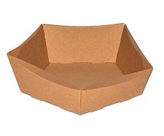 10 Stück Körbchen Petit aus Wellpappe, Weihnachtskorb, Osterkörbchen, Osternest, Geschenkkorb, Präsentkorb Natur (Mini)