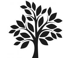 HScandle Grablicht (Weiß) Grabkerze ca. 170h Brenndauer / 7-Tage Brenner - Motiv: Baum, in vielen Varianten