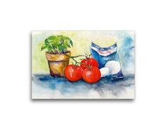 Premium Textil-Leinwand 45 x 30 cm Quer-Format Italienisches Stilleben | Wandbild, HD-Bild auf Keilrahmen, Fertigbild auf hochwertigem Vlies, Leinwanddruck von Jitka Krause