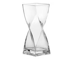 Leonardo Vase Volare, mit massivem Eisboden, Höhe 25 cm, handgefertigtes Klarglas, 014101