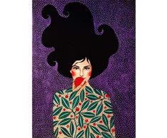 Moderne Menschen Charakter Leinwand Malerei Kunstdruck Poster abstrakte Mädchen Bild Schlafzimmer Wohnzimmer Wandkunst ohne Rahmen