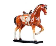 DQQQ Dekoartikel Tierstatuen Gartenfiguren Keramikpferd Handbemalte Keramik Sternzeichen Pferd High-End Home Wohnzimmer Schreibtisch Geschenk