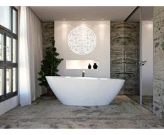 INDIGOS WG10287 Wandtattoo w287 Ornament, Orien Wandaufkleber 80 x 80 cm, weiß