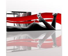 Keilrahmenbild - Frau Nackt - Bild auf Leinwand - 120x40 cm - Leinwandbilder - Akt & Erotik - grafisch - Verführung - sexy