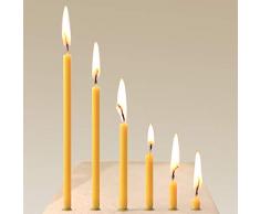 NKlaus Altarkerzen Ritualkerzen 325g (ca. 50 St.) Bienenwachs Kerzen L: 18,5cm. 36263