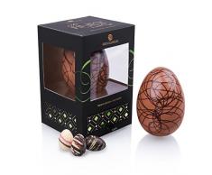 Luxury Egg Milk - Vollmilchschokoladen-Ei mit 7 Osterei-Pralinen | Ostergeschenk | Schachtel mit Sichtfenster und Schublade | Ostern Schokolade | Ostersüßigkeiten | Schokoladeneier