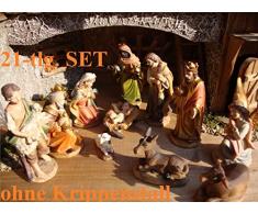 BTV Premium Krippenfiguren 11-12 cm KFG-MDS mit Deko, 21 -TLG. Set, Figuren bis 12c