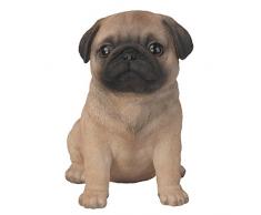 Vivid Arts Hundefigur Mops Welpe, Pet Pal, Braun / Schwarz