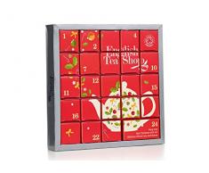 English Tea Shop - Tee Adventskalender Pink Christmas, 24 einzelne Boxen mit würzigen BIO-Tees in hochwertigen Pyramiden-Teebeutel