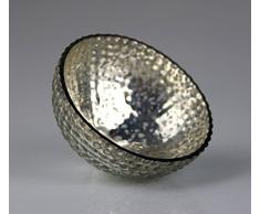 AM-Design 4 x Schwimmlicht Silber Glas 8x5 cm, Outdoor, Beleuchtung, Light, f. Brunnen, Teich