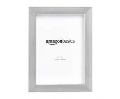 AmazonBasics - Fotorahmen - 13 x 18 cm, Nickelfarben, 5 Stück