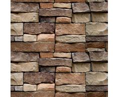 murando - Fototapete selbstklebend 10m 3D Tapete Wandtattoo dekorative Möbelfolie Dekorfolie Fotofolie Wandaufkleber Wandposter Wandsticker - Steinoptik Steinwand f-B-0215-an-a