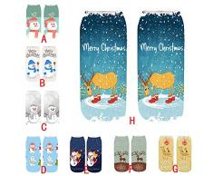 Snakell Unisex Weihnachtssocken, Herren Christmas Socks Damen Weihnachtsgeschenk Baby Nikolausstiefel Weihnachtsstrumpf Nikolausstrumpf Festlicher Socken Mix Design für Mädchen und Jungen