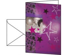 Sigel DS386 Weihnachts-Karten Candlelight with Stars (inkl. Umschläge), DIN A6, 10 Stück