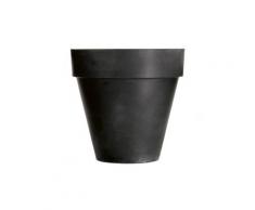 Stonefiber Pot mit Rand L schwarz (ø 60 cm, h 57 cm)