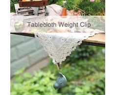 Tischdeckenbeschwerer, 4 Stück/Set, niedlicher Vogel-Anhänger, Gusseisen, zum Aufhängen, strapazierfähig, Heimdekoration, für Picknick, rostfrei, winddicht, multifunktional