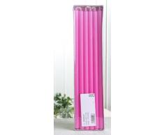 Stabkerzen, 30 x 1,2 cm Ø, 12er-Pack, pink-fuchsia