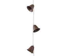 zeitzone Weihnachtsgirlande Glöckchen Christbaum-Girlande Glocken Weihnachten Braun 100cm