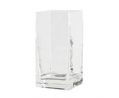 Glas Quadrat von Varia Living | Dekoglas in Form eines Würfels | Kastenvase als Übertopf für Orchideen | Cube auch als Windlicht oder mit Teelichthalter zu verwenden | Kleine, transparente, eckige Blumen-Vase (H 25 cm / 12 x 12 cm)