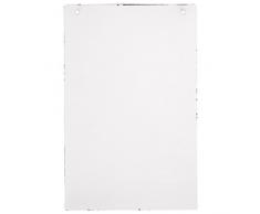 Rayher Hobby 25109000 Metallschild im Vintage-Look, weiß, 22 x 30 cm, mit 2-Lochbohrung oben, Magnettafel, Metallschild retro