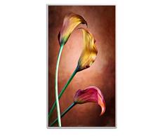 Könighaus 600W/800W/1000Watt Infrarot Bildheizung Ölgemälde (Infrarotheizung mit hochauflösendem Motiv) (800W-ÖL18 Blume)