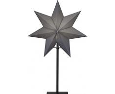 Star Papierstern, Kunststoff, Grau/Weiß/Schwarz