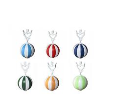 6 x Tischtuchbeschwerer, Tischtuchklammer Kugel Tischdeckenbeschwerer Tischtuchbommel