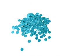 Oblique Unique® Konfetti Türkis rund Tisch Konfetti mit Spiegeleffekt für Hochzeit Geburtstag Feier Jubiläum Deko über 300 STK.