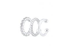 Elli Ohrringe Earcuff 3er Set Kugel Geo Minimal 925 Silber