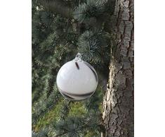 Glaskugel zum Hängen opalin D 12 cm Dekokugel Hängekugel Glas-Objekt