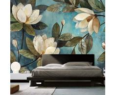 Wandbild Tapete 3D Europäischen Retro Ölgemälde Blume TV Poster Hintergrund Tapete Veranda Schlafzimmer Möbel Wanddekoration Bild Tapete(W)350cmx(H)250cm