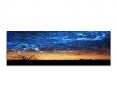 Weltall Collage Erde All Fantasie 150x50cm Breitbild als Panorama auf Leinwand und Keilrahmen fertig zum aufhängen - Unsere Breitbild als Panoramaer auf Leinwand bestechen durch ihre ungewöhnlichen Formate und dem extrem detaillierten