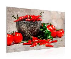 Bilder Küche - Gemüse Wandbild Vlies - Leinwand Bild XXL Format Wandbilder Wohnzimmer Wohnung Deko Kunstdrucke Rot 1 Teilig - MADE IN GERMANY - Fertig zum Aufhängen 005814c