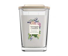 Yankee Candle Elevation Kollektion mit PlattformdeckelGroße quadratische Duftkerze mit 2 Dochten, „Passionflower