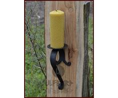 Ulfberth Geschmiedeter Wandleuchter aus Stahl - Kerzenständer - Kerzenleuchter - Kerzenhalter