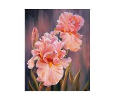 Wanfor flower diy digitales ölgemälde malen nach zahlen leinwand zimmer wohnkultur kein rahmen für Erwachsene und Kinder Gemälde