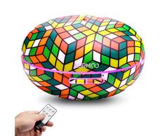 Aroma Diffuser, 550ml Ultraschall Luftbefeuchter, AURMOO Diffusor Aromatherapie, Ferngesteuerter Ätherische Öle Diffuser, Duftlampe mit 7 Farben LED Leuchten und wasserlosem Auto-Off.