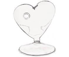 Weddingstar 8961 Miniaturvase aus mundgeblasenem Glas in Herzform