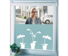 WENKO Sichtschutzfolie, Orchidee Fensterfolie