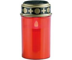 PEARL Solar Grableuchte: Solar-LED-Grablicht mit Dämmerungssensor (LED Grabkerzen)